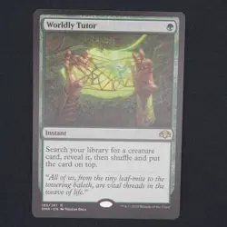 Worldly Tutor MTG Dominaria Remastered Rare 185 NM - Image 1