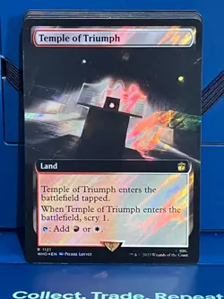MTG Dr. Who Temple of Triumph Extended Art Surge Foil Rare NM/M WHO - Image 1