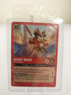 Disney Lorcana Mickey Mouse - Pirate Captain (holo foil) (DLPC) - Image 1