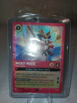 Disney Lorcana Mickey Mouse - Pirate Captain (holo foil) (DLPC) - Image 2