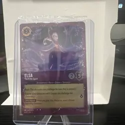 Disney Lorcana Elsa The Fifth Spirit 6/P3 Glitter Foil Sealed Promo - Image 1