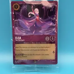 Disney Lorcana Elsa The Fifth Spirit 6/P3 Glitter Foil Sealed Promo Card - Image 1