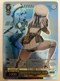 Weiss Schwarz NIKKE Pursuit of Firepower, Neon NIK/S117-PE01 PR Promo - Image 1