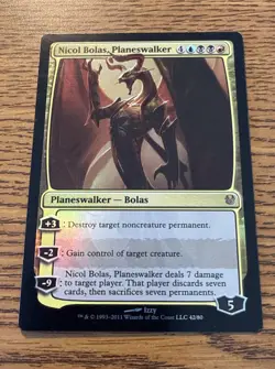 Nicol Bolas Planeswalker Foil MTG Magic the Gathering Duel Decks NM R - Image 1