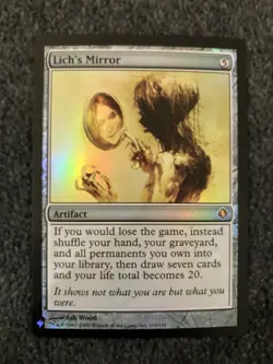 Magic The Gathering MTG - Lich's Mirror Foil - Shards of Alara - Image 1