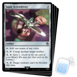 SONIC SCREWDRIVER (186) X4 Universes Beyond: Doctor Who Magic MTG MINT CARD - Image 1