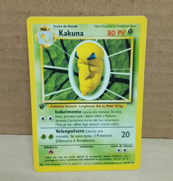Pokemon KAKUNA SET BASE 33/102 non comune 1 ° edizione Ita - Image 1