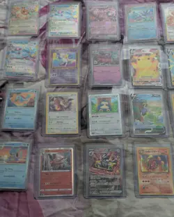 Pokemon Card Lot – 263+ Cards – 4 PSA Graded Slabs + Bonus Bulk Tin & Sleeves - Image 3
