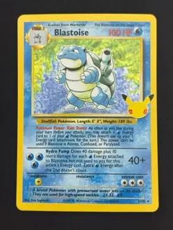 Blastoise 2/102 - Celebrations - Near Mint NM Pokemon Card - Image 1
