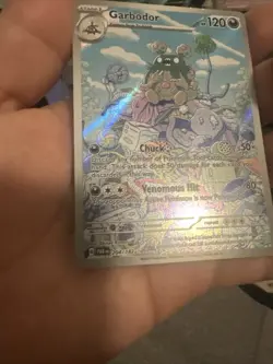 Pokemon Card Garbodor 204/182 Secret Rare Scarlet Violet Paradox Rift Singles LP - Image 1
