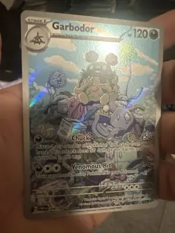 Pokemon Card Garbodor 204/182 Secret Rare Scarlet Violet Paradox Rift Singles LP - Image 2