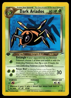Dark Ariados 017/105 1st Edition Neo Destiny Pokemon - Image 1