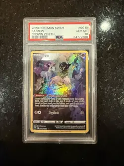 PSA 10 Pokemon Mew GG10/GG70 Crown Zenith: Galarian Gallery Holo - Image 1