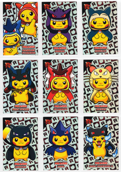 Pikachu Poncho Pokemon Cards 9 Lot Team Rocket Database * SILVER FOIL RARE * - Image 1