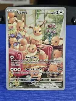 Pokemon TCG Eevee 188/167 Twilight Masquerade Illustration Rare NM/M Card - Image 1
