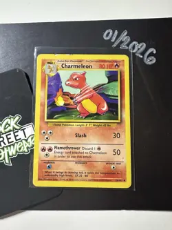 Charmeleon 24/102, 1999 Base Set, Pokemon TCG, WotC, Vintage, Uncommon, LP - Image 3
