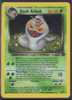 Pokemon TCG | Team Rocket | Dark Arbok | 2/82 | Holo | LP - Image 1