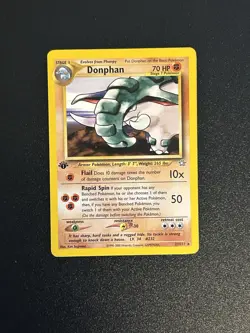 Pokemon Donphan 21/111 - LP - 1st Edition Neo Genesis 2000 - Rare - Image 1