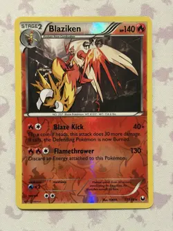 Pokemon Blaziken - Dark Explorers 17/108 - Reverse Holo NM - Image 1