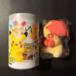 Pokemon Chinese SC Nuzzle Cheeks Plush Display Box Open Plusle -No Promo Card - Image 1