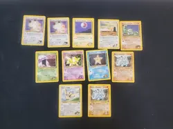 Vintage Pokemon TCG Gym Heroes Card Lot Of 11 Cards LP/NM - Image 1