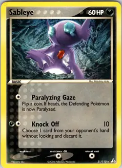 Sableye 31/110 Holon Phantoms Pokemon TCG LP Normal - Image 1