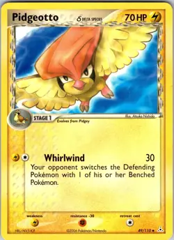Pidgeotto (Delta Species) 49/110 Holon Phantoms Pokemon TCG LP/MP Normal - Image 1