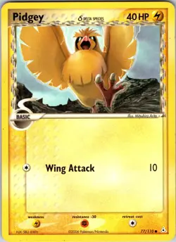 Pidgey (Delta Species) 77/110 Holon Phantoms Pokemon TCG LP Normal - Image 1