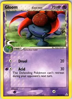 Gloom (Delta Species) 42/110 Holon Phantoms Pokemon TCG LP Normal - Image 1