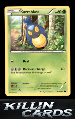 Karrablast 9/108 Common Dark Explorers Pokemon Card NM - Image 1