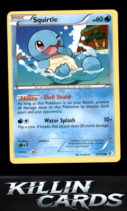 Squirtle 29/149 Pokemon Common Boundaries Crossed Card LP - Image 1