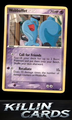 Wobbuffet 56/110 Pokemon Uncommon Holon Phantoms Card MP - Image 1