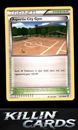 Aspertia City Gym 127/149 Pokemon Uncommon Boundaries Crossed Card LP - Image 1