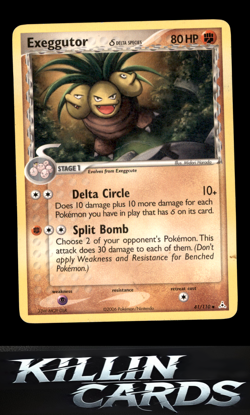 Exeggutor (Delta Species) 41/110 Pokemon Uncommon Holon Phantoms Card DM - Image 1