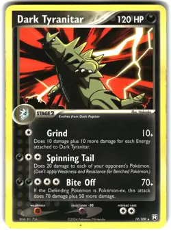 Dark Tyranitar HP 19/109 Pokemon Team Rocket Returns - Image 1