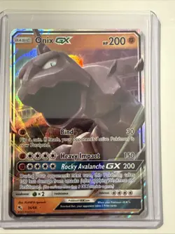 Pokemon TCG - Onix GX - Hidden Fates - 36/68 - Holo - Mint - Image 1