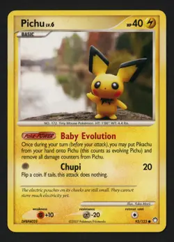 Pichu 93/123 Mysterious Treasures Common Pokemon TCG - Image 1