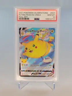 Pokemon Flying Pikachu VMAX 007/025 Celebrations PSA 10 Gem Mint 2021 - Image 1
