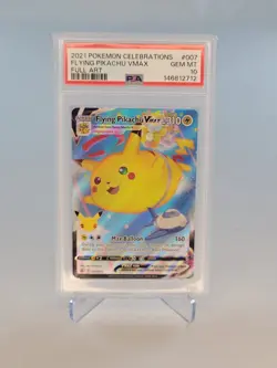 Pokemon Flying Pikachu VMAX 007/025 Celebrations PSA 10 Gem Mint 2021 - Image 4