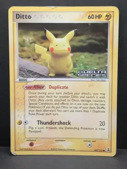 Ditto - (Pikachu) 39/113 Delta Species Reverse Holo Rare Pokemon TCG HP - Image 1