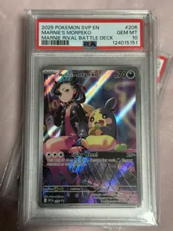 Marnie’s Morpeko #206 PSA 10 GEM MINT – Scarlet & Violet Promo – Pokemon TCG💎🥇 - Image 1
