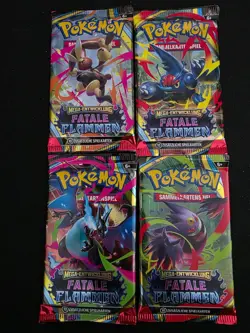7x Booster - Pokemon - Fatale Flammen - German/Deutsch OVP Sealed New Original - Image 1