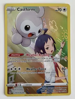 Castform TG11/TG30 Pokemon TCG Lost Origin Trainer Gallery Holo LP - Image 1