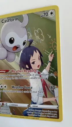 Castform TG11/TG30 Pokemon TCG Lost Origin Trainer Gallery Holo LP - Image 2