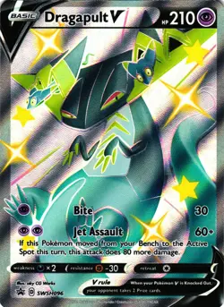 Pokemon TCG Dragapult V SWSH Black Star Promos SWSH096 Regular Promo VLP - Image 1
