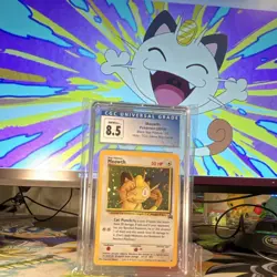 Meowth 10/53 Wotc Promo Holo CGC 8.5 Graded Pokemon Card 2000 English - Image 1