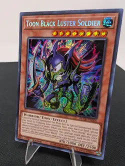*** TOON BLACK LUSTER SOLDIER *** 1ST EDITION SECRET RARE BLCR-EN065 NM YUGIOH! - Image 1