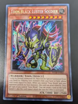 *** TOON BLACK LUSTER SOLDIER *** 1ST EDITION SECRET RARE BLCR-EN065 NM YUGIOH! - Image 4