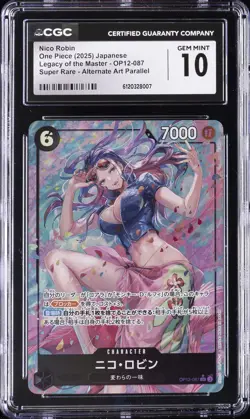 2025 ONE PIECE JPN #OP12-087 NICO ROBIN CGC 10 GEM MINT - Image 1