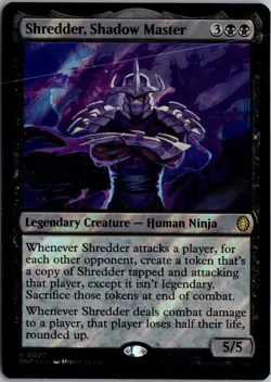Shredder, Shadow Master R Commander: Teenage Mutant Ninja Turtles 20 NM Foil Mag - Image 1